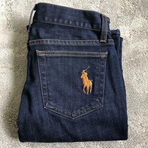 Ralph Lauren Black Label Bootcut Embossed Jeans